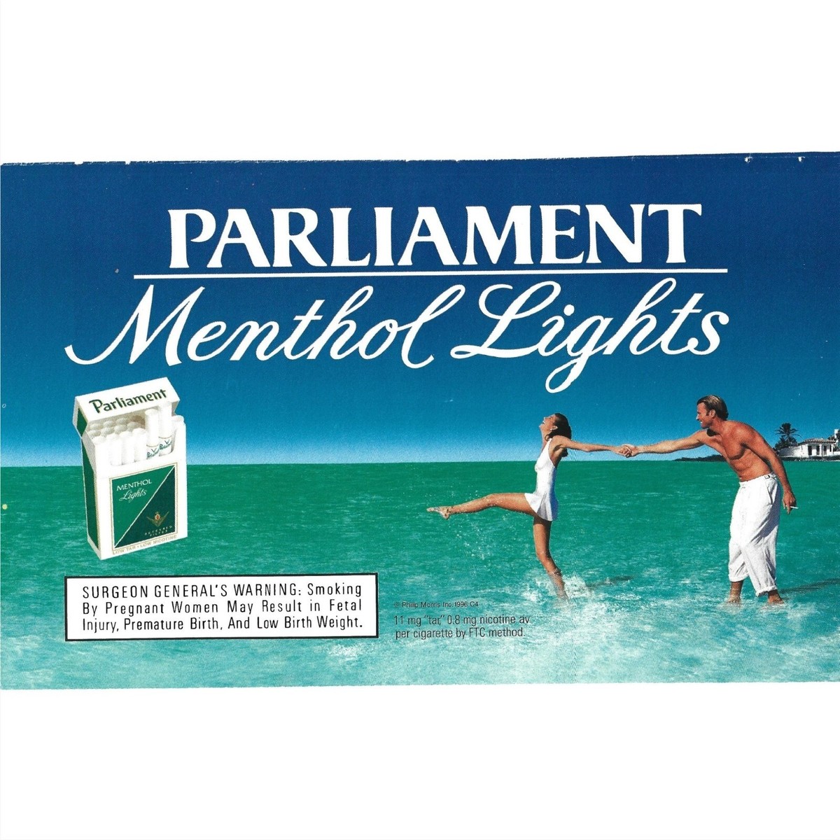 Parliament Menthol Lights Cigarette Ad 1990s Vintage Print Ad | eBay