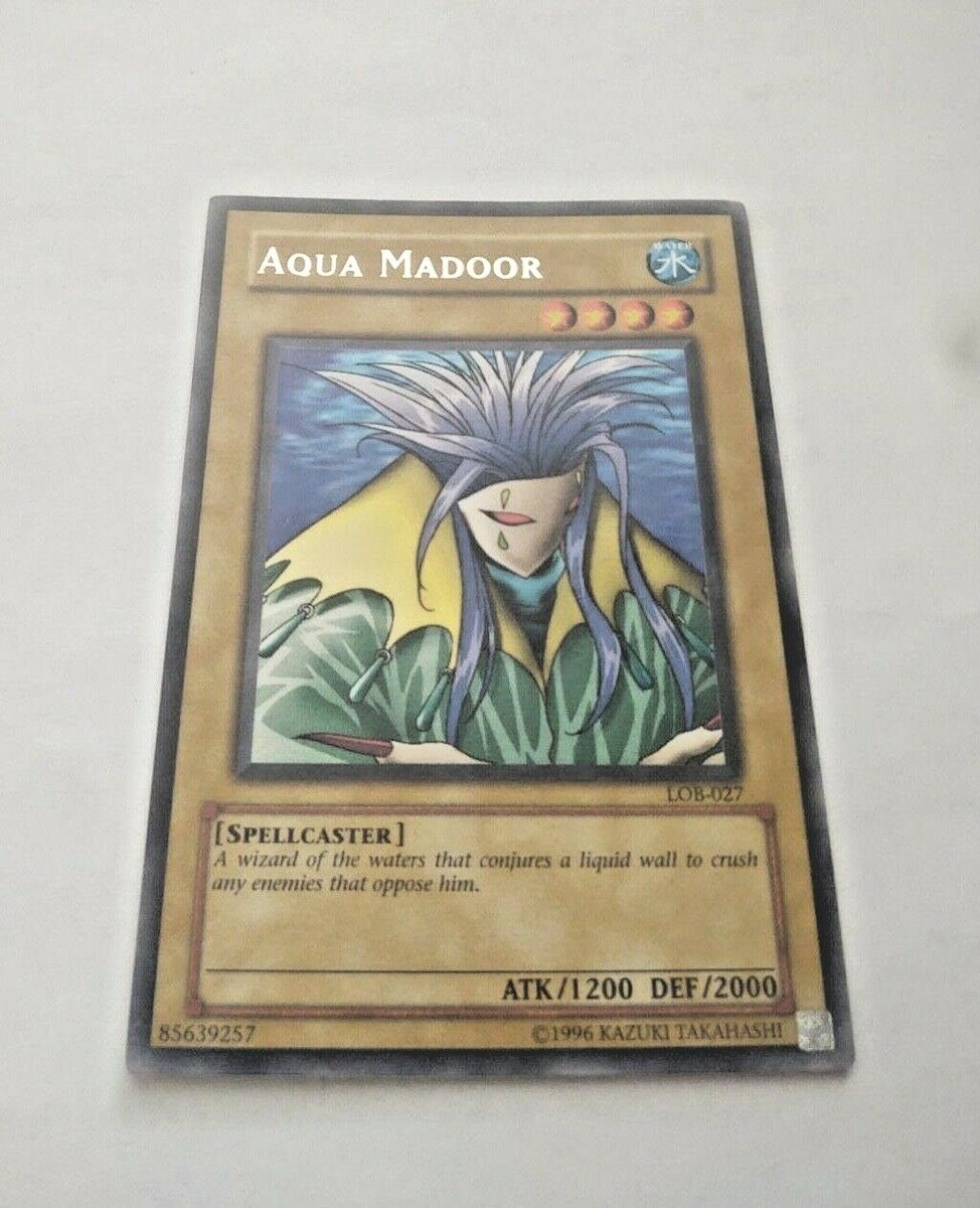 Yu-Gi-Oh! TCG Aqua Madoor LOB-027 Unlimited Rare - Premium NOS