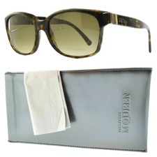 Alexander McQueen AMQ 4168/S Womens Full Rim Square Dark Havana Sunglasses