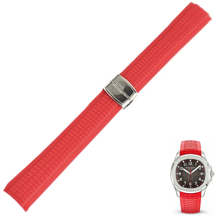 Red rubber shop strap