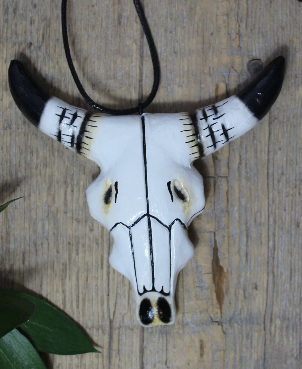 Cow skull shop necklace