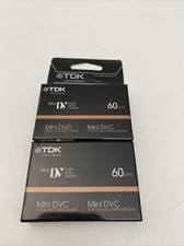 Sealed Lot of 2 TDK DVC 60 Mini DV Digital Video Cassette Tapes New