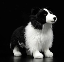 Border Collie Dog 10 Inch Stuffed Animal Plush Toys Toddler Doll Kids Gifts