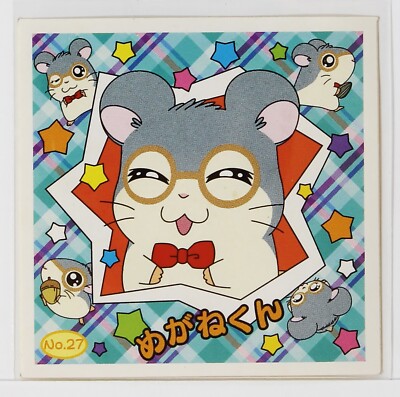 Hamtaro Mini Seal Sticker No.27 Dexter Hamster Japanese Anime