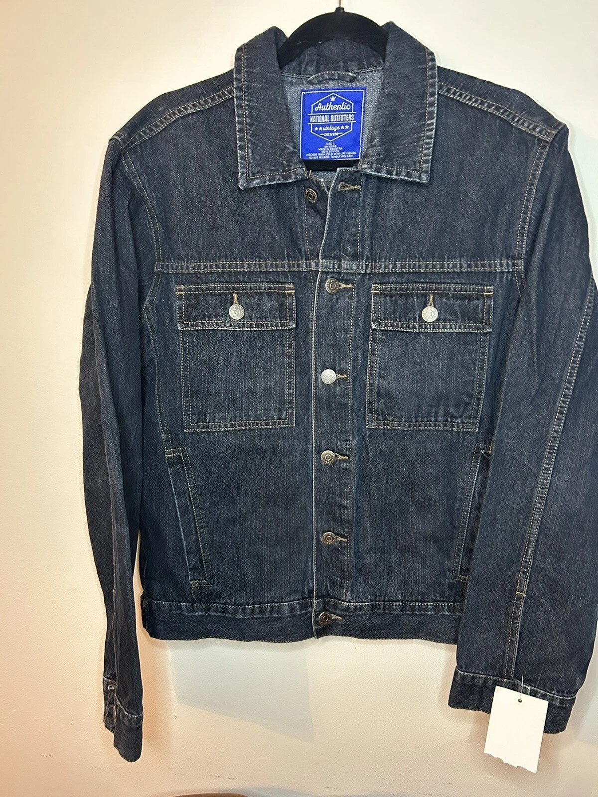 Dark Denim Jacket Men’s New With Tags, Large