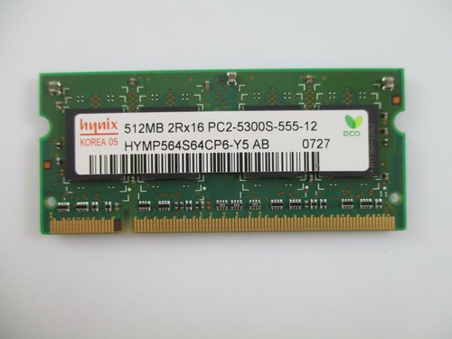 Mémoire RAM Hynix 2GB / 512MB DDR2 667MHz Pour PC Portable - SODIMM 200 Pins