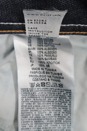 Mens Diesel LARKEE Regular Straight Blue Jeans W34 L35 Wash 0806W - Imagen 14 de 14