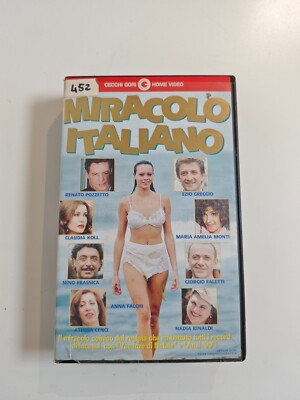 MIRACOLO ITALIANO - VHS CECCHI GORI HOME VIDEO EX NOLEGGIO *RARA*