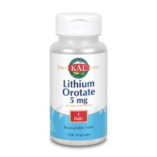 KAL Lithium Orotate Orotate, Veg Cap Btl-Plastic 5mg 120ct