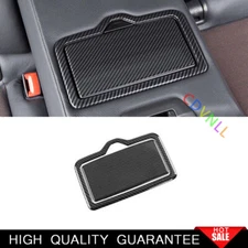 Fit For Audi Q5 2018-2022  Carbon Fiber Central Control Storage Box Panel Trim