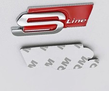3d Metal S Line Logo Styling Emblem Car Decal Badge For Audi Sline