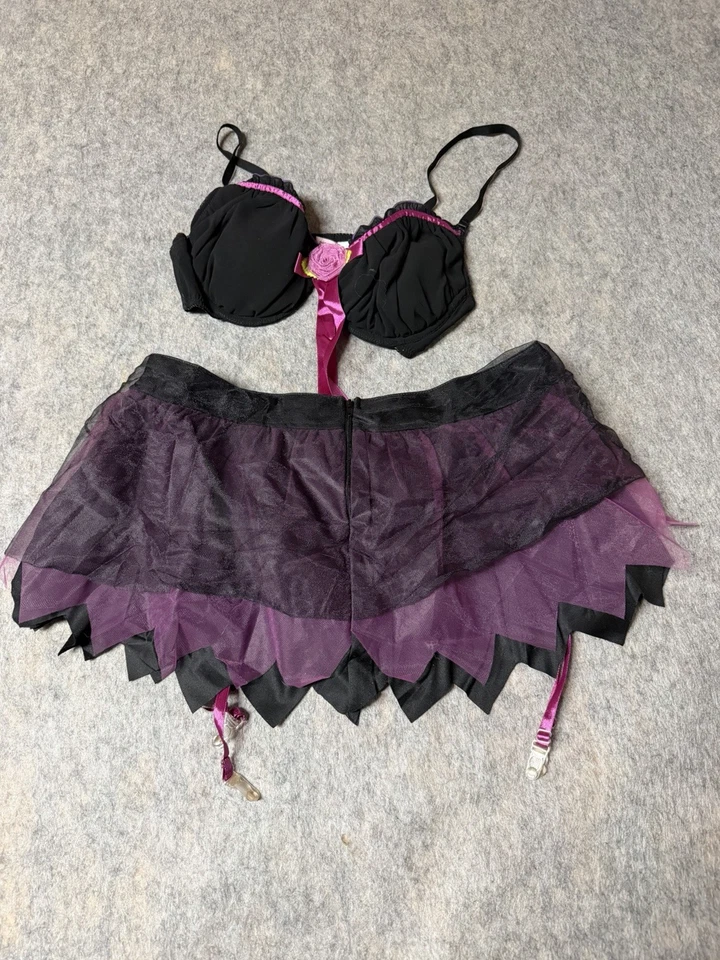 Leg Avenue Y2K Fairy Pixiecore Costume Set Bra Top Tutu Micro Skirt M/L - Image 4 of 4