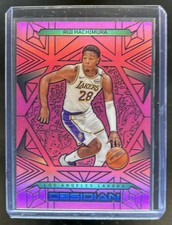 2024-25 Panini Obsidian Rui Hachimura Electric Etch Pink Flood #/49 Lakers