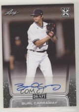 2020 Leaf Draft Auto Burl Carraway #BA-BC1 Auto no9
