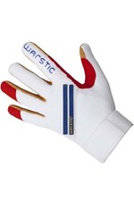2024 WORKMAN3 Youth XL Batting Gloves Leather Weather Resistant White/Red/BluE77