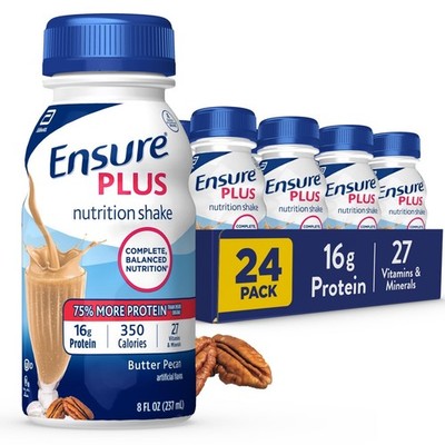 Ensure Plus Butter Pecan Nutrition Shake | Meal Replacement Shake | Ready To