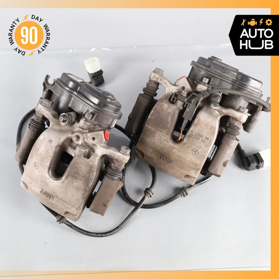 Juego de pinzas de freno traseras Mercedes W222 S450 S560 tracción trasera con actuador OEM 28k Foto 3 de 4