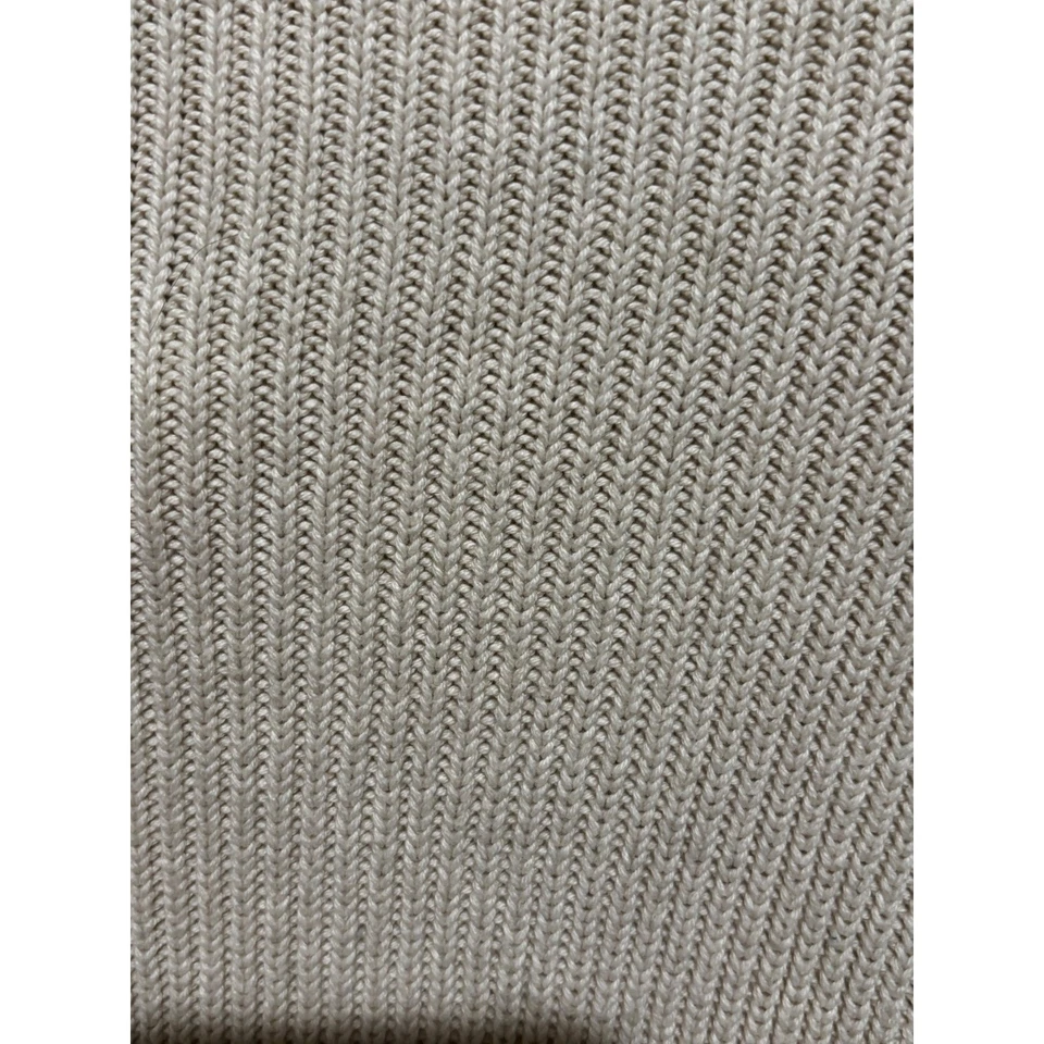 Michael Brandon Men's Beige Ribbed Mock Neck Button Sweater Sz XL career preppy - Image 3 of 4