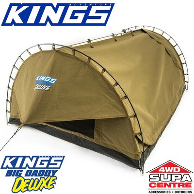 Adventure Kings Big Daddy Deluxe Double Swag Tent Mattress Optional Bag  Bundles