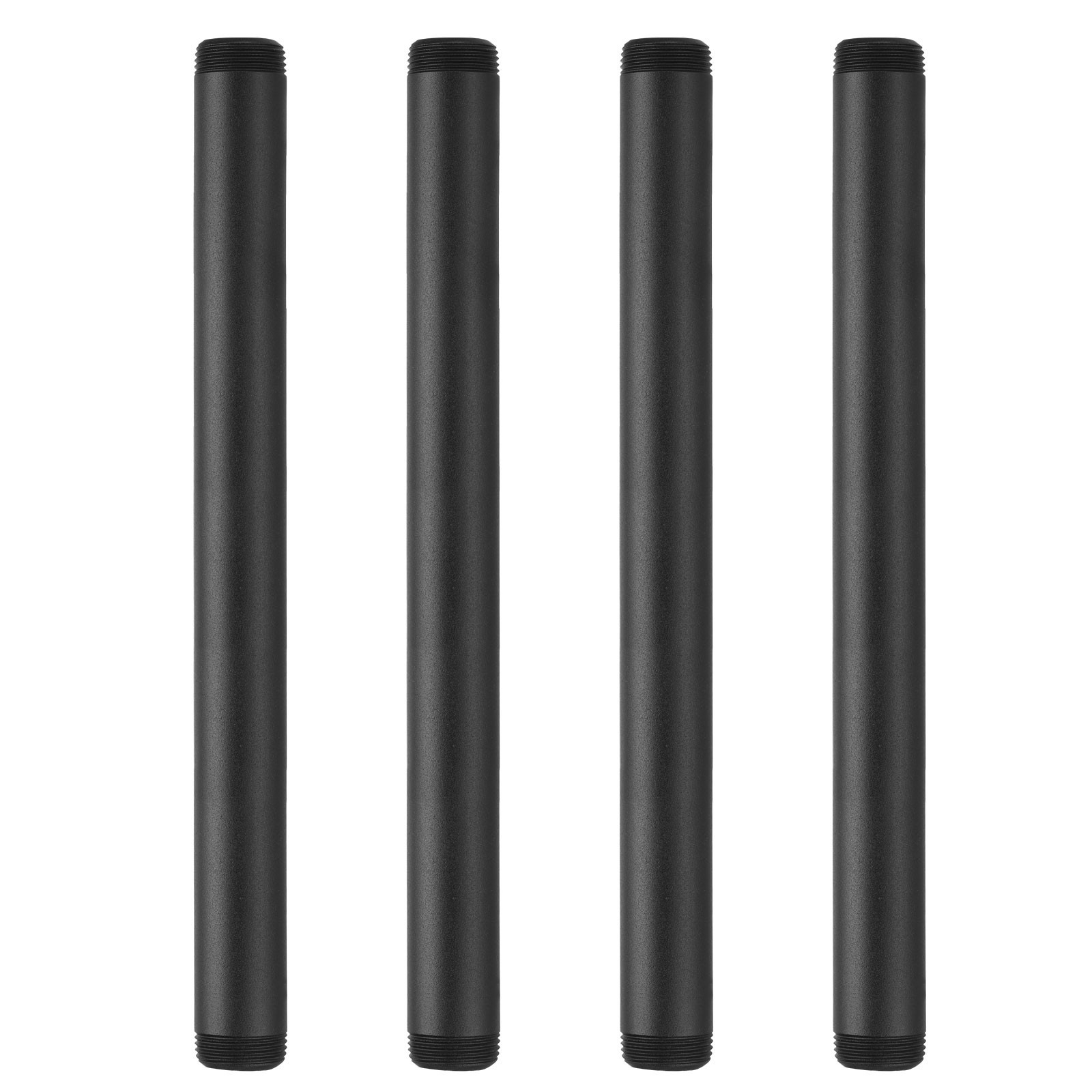 4pcs 1"x14" Plumbing Pipe Pre-Cut Galvanized Male Threaded Pipes