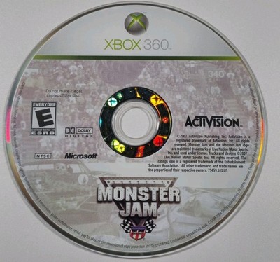 Monster Jam Xbox 360 2007 Disc Only Tested Working Activision