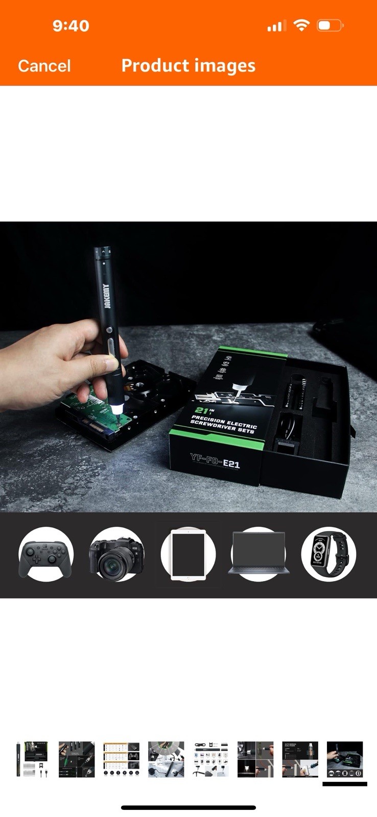 Mini Electric Screwdriver,JAKEMY Adjustable Torque Power Screwdriver Dual-mode C