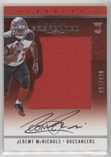 2017 Panini Preferred Rookie Silhouettes 184/199 Jeremy McNichols #96 Auto 0o9