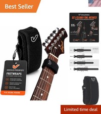 Medium Black Fret Wrap Mute for Electric, Acoustic & Bass - Noise Reduction Tool