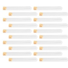 20 Pcs Glass Test Tubes With Cork Stoppers For Laboratory And Home