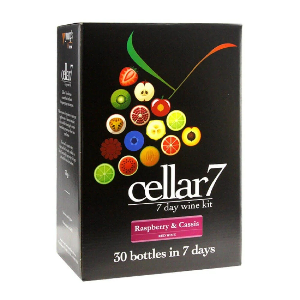 Cellar 7 Raspberry and Cassis Wine Kit | 30 Bottles