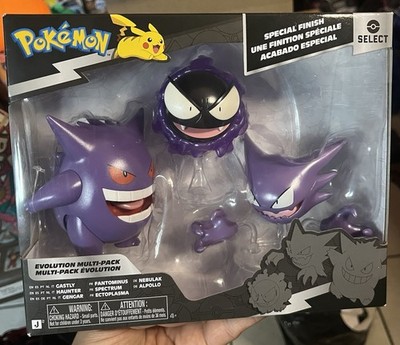 Pokémon Select Evolution Pack - Gastly, Haunter Gengar Jazwares Action Figure