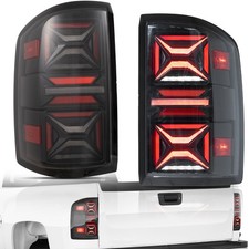 VLAND Full LED Tail Lights For 2007-2013 Chevrolet Silverado1500 2500/3500HD L+R