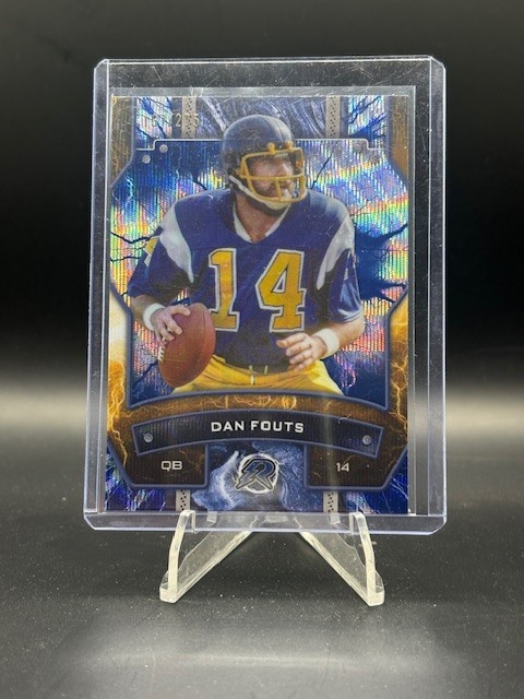 Dan Fouts 2024 Topps Resurgent #56 Blue/Silver Prizm Wave /275 Chargers