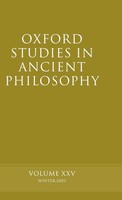 David N. Sedley | Oxford Studies In Ancient Philosophy | Buch | Englisch (2003)