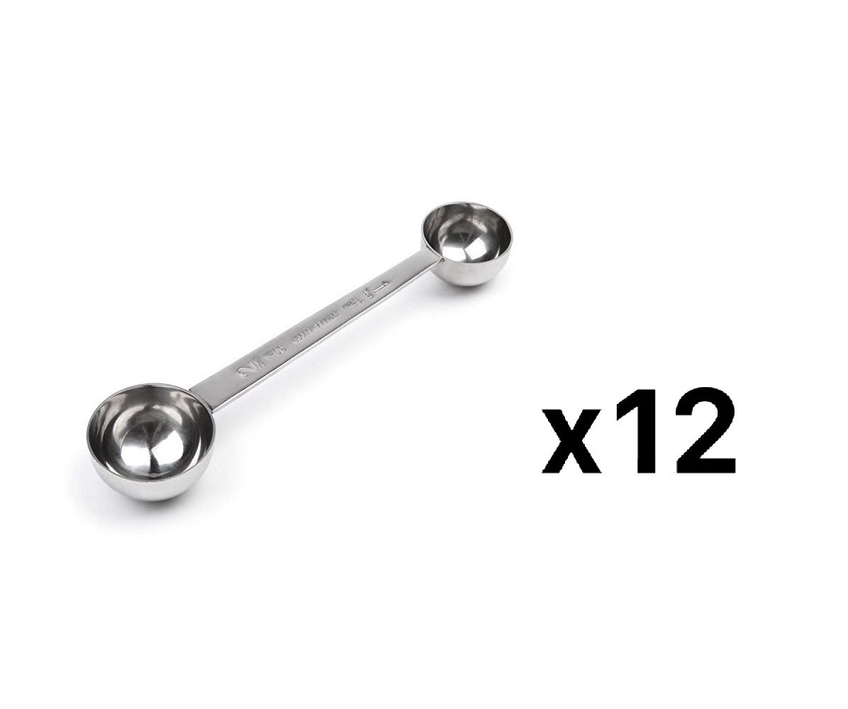Fox Run Stainless Steel Double Coffee Scoop, 1 Tbsp./2 Tbsp. (12-Pack)