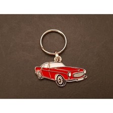 Portachiavi profilo Volvo P1800S 1800E (rosso)