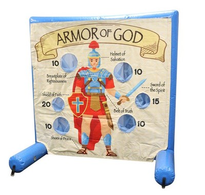 Interactive Sealed Inflatable Air Frame Game Armor of God Kids Event Party