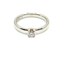 Palladium 950 Solitäring Verlobungsring mit Brillant 0,25ct SI/Champ. Gr.54