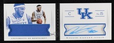 2015 National Treasures College 47/99 Willie Cauley-Stein #58 Rookie Auto RC s6i