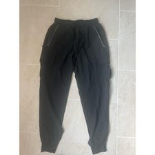 Women s Black Athletic Cargo Joggers
