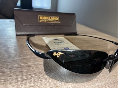 美品　マウイジム　Breakwall　MJ422-02 Maui Jim Breakwall MJ422-02 Black /Black Made in Japan Polarized