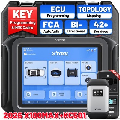 XTOOL X100 MAX+KC501 Profi OBD2 Diagnosegerät ECU-Programmierung 42 Dienste DE