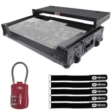 ProX Pioneer XDJ-XZ DJ System Black Flight Case with Red TSA Lock