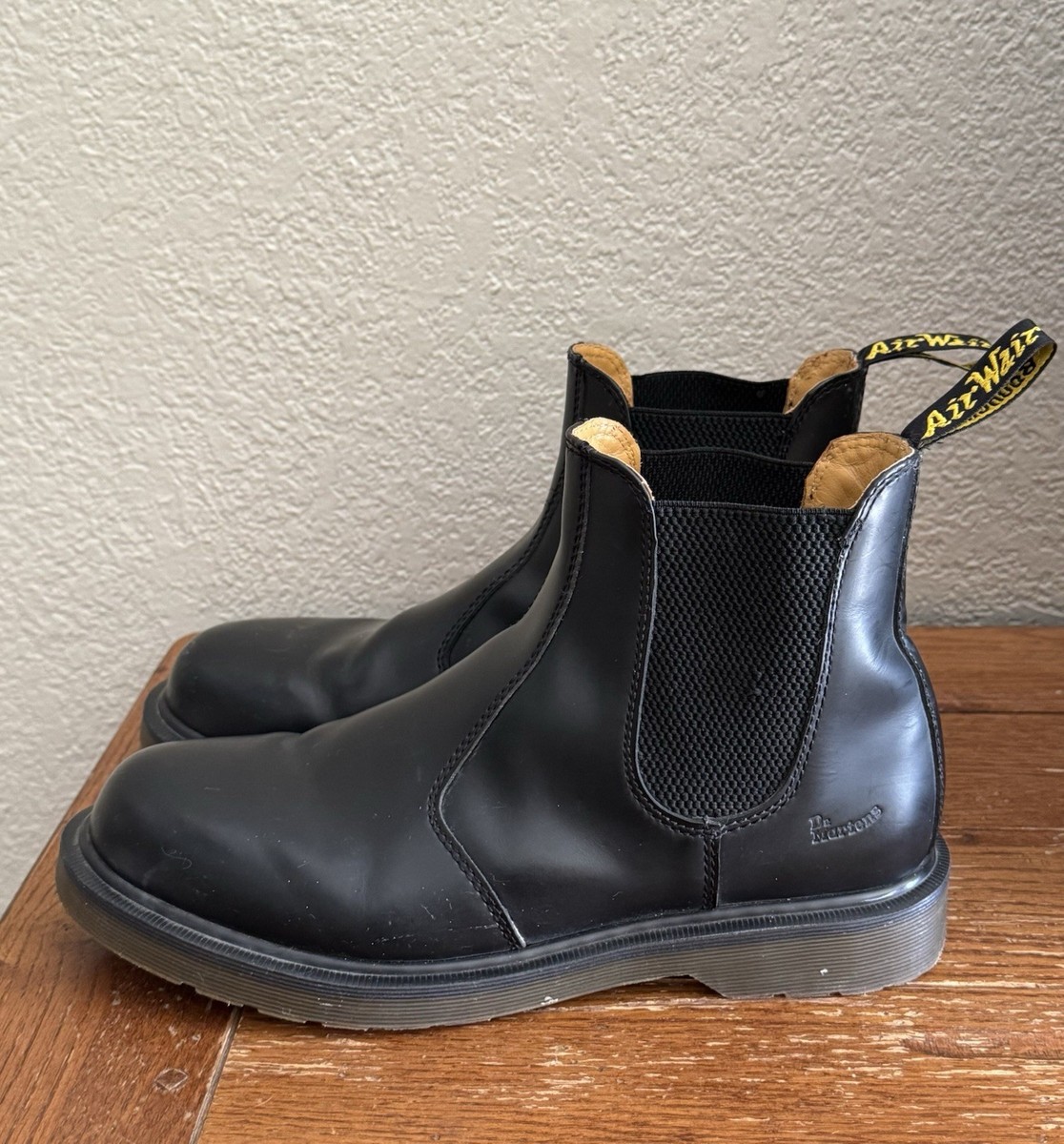 Doc Marten 2976 M9/W10 Black Leather Chelsea Boots with Pull Tab - Men Dr. Martens Chelsea Black Boots for Men for Sale | Shop New  main image 4