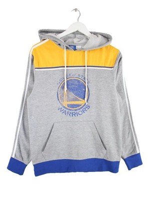 Adidas Golden State Warriors Print Hoodie Grau S Herren