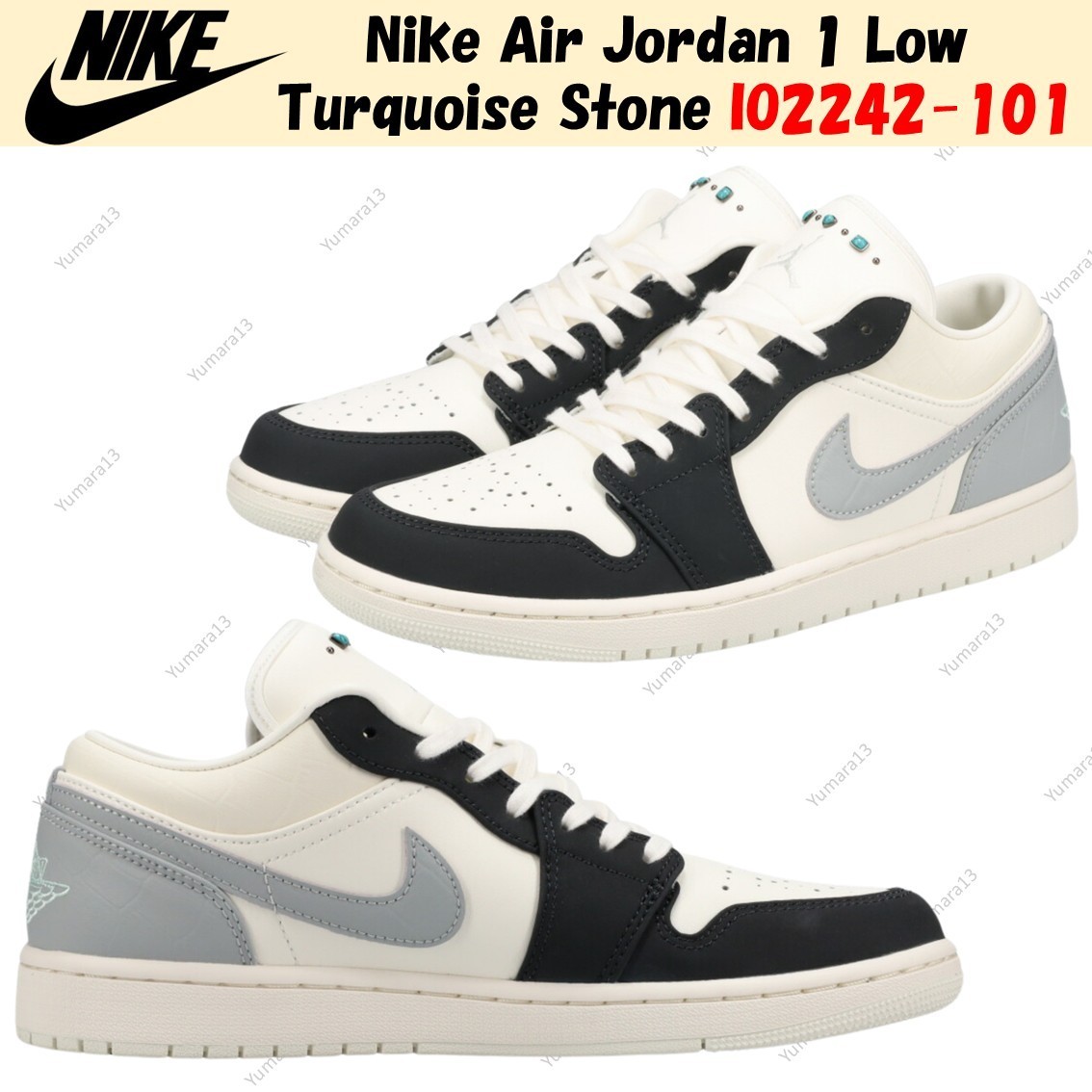 Nike Air Jordan 1 Low Turquoise Stone IO2242-101 Men's Size | eBay
