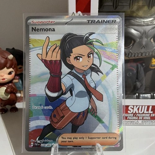 Pokémon TCG Nemona 229/091 Paldea Evolved Ultra Rare Full Art Foil Trainer
