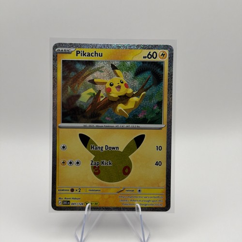 Pikachu 30th Celebration #41/128 Holo Pokemon TCG English 19/30