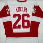 Joe Kocur Autographed Detroit Red Wings Custom Hockey Jersey Beckett CoA