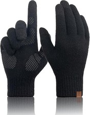 Winter Wool Gloves for Men Warm Knitted Touchscreen Cold Weather Gloves for R...